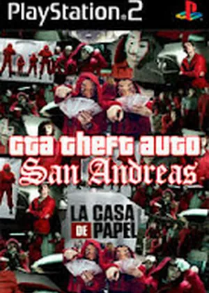 Capa de GTA 5 La Casa de Papel PS2