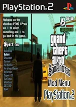 Capa de GTA San Andreas MOD Menu PS2