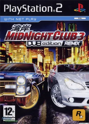 Capa de Midnight Club 3 - Dub Edition Remix Europe PS2
