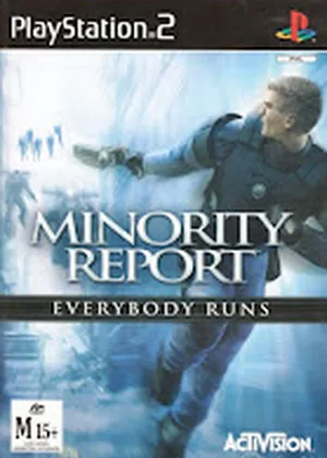 Capa de Minority Report Alemanha Europe PS2