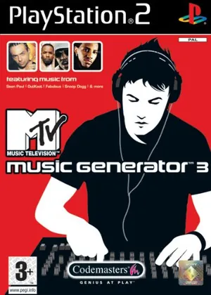 Capa de Mtv Music Generator 3 Europe PS2