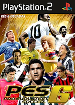 Capa de PES 6 Clássicos Décadas V2 PS2