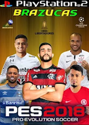 Capa de PES Brazucas 2018 Março PS2