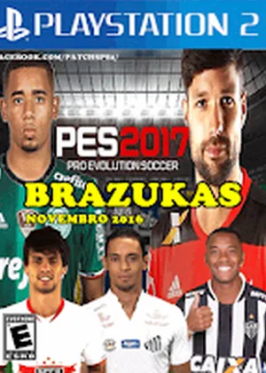Capa de PES Brazukas 2017 Atualizado Até 02 11 2016 PS2
