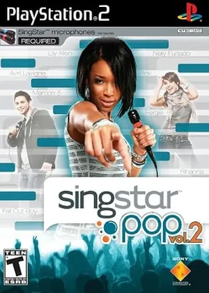 Capa de Singstar Pop Vol 2 PS2