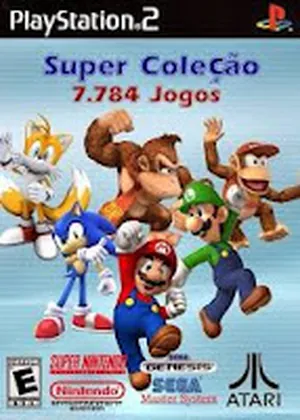 Capa de Super Coleção 7.784 Jogos PS2